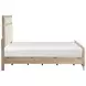 Wilshire Natural California King Upholstered Panel Bed