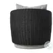 Maven Faux Black Hyacinth Outdoor Swivel Chair