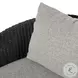 Maven Faux Black Hyacinth Outdoor Swivel Chair