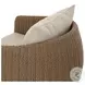 Maven Faux Dark Hyacinth Outdoor Swivel Chair
