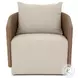 Maven Faux Dark Hyacinth Outdoor Swivel Chair
