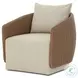 Maven Faux Dark Hyacinth Outdoor Swivel Chair