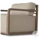 Stroud Washed Brown Outdoor Swivel Chair