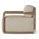 Stroud Washed Brown Outdoor Swivel Chair