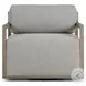 Stroud Stained Aged Grey Outdoor Swivel Chair