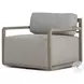 Stroud Stained Aged Grey Outdoor Swivel Chair