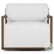 Stroud Stained Toasted Brown Outdoor Swivel Chair