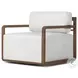 Stroud Stained Toasted Brown Outdoor Swivel Chair