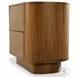 Paden Seasoned Brown Acacia 2 Drawer Nightstand