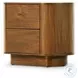 Paden Seasoned Brown Acacia 2 Drawer Nightstand