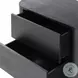 Paden Aged Black Acacia 2 Drawer Nightstand