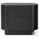 Paden Aged Black Acacia 2 Drawer Nightstand
