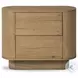 Paden Worn Oak Veneer 2 Door Nightstand
