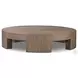 Sheffield Warm Natural Flat Oak Veneer Large Round Coffee Table