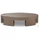 Sheffield Warm Natural Flat Oak Veneer Large Round Coffee Table