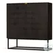 Kelby Carved Vintage Brown 2 Door Bar Cabinet