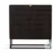 Kelby Carved Vintage Brown 2 Door Bar Cabinet