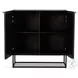 Kelby Carved Vintage Brown 2 Door Bar Cabinet