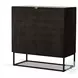 Kelby Carved Vintage Brown 2 Door Bar Cabinet