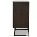 Kelby Carved Vintage Brown 2 Door Bar Cabinet