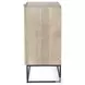 Kelby Light Wash Carved Mango 2 Door Bar Cabinet