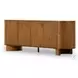 Paden Seasoned Brown Acacia 4 Door Sideboard