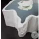 Signature Designs Dry Gesso White Asymmetrical Capitola Cocktail Table