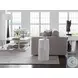 Signature Designs Dry Gesso White Asymmetrical Capitola Spot Table