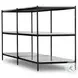 Felix Hammered Grey with Clear Powder Coat 78" Large Console Table
