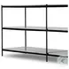 Felix Hammered Grey with Clear Powder Coat 78" Large Console Table