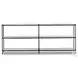 Felix Hammered Grey with Clear Powder Coat 78" Large Console Table