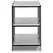Felix Hammered Grey with Clear Powder Coat 78" Large Console Table