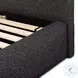 Quincy Lisbon Charcoal Performance Fabric King Upholstered Bed