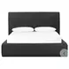 Quincy Lisbon Charcoal Performance Fabric King Upholstered Bed