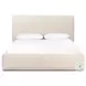Quincy Lisbon Cream Performance Fabric Queen Upholstered Bed