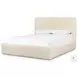 Quincy Lisbon Cream Performance Fabric King Upholstered Bed