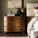 Tiago Toasted Oak Veneer 3 Drawer Nightstand