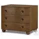 Tiago Toasted Oak Veneer 3 Drawer Nightstand