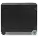 Tiago Distressed Black 3 Drawer Nightstand