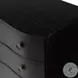 Tiago Distressed Black 3 Drawer Nightstand