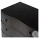 Tiago Distressed Black 3 Drawer Nightstand