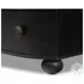 Tiago Distressed Black 3 Drawer Nightstand
