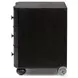Tiago Distressed Black 3 Drawer Nightstand