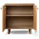 Posada Amber Oak Veneer Small 2 Door Cabinet
