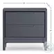 June Vintage Black 2 Drawer Nightstand