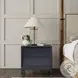 June Vintage Black 2 Drawer Nightstand