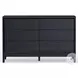 June Vintage Black 6 Drawer Dresser