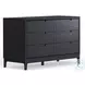 June Vintage Black 6 Drawer Dresser