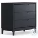June Vintage Black 3 Drawer Chest