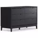 June Vintage Black 6 Drawers Dresser